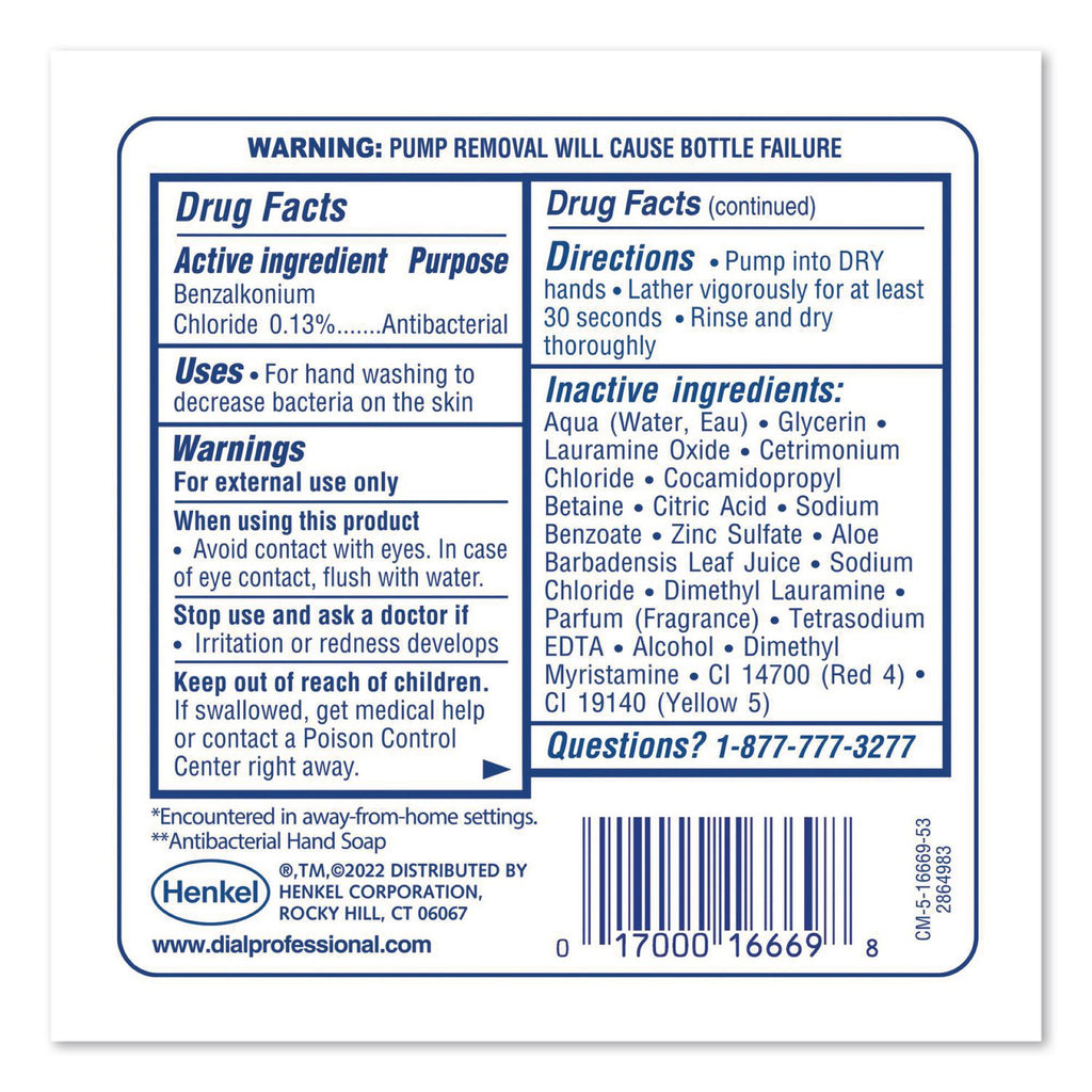 Antibacterial Foaming Hand Wash Refill for FIT Manual Dispenser, Original, 1.2 L, 3/Carton