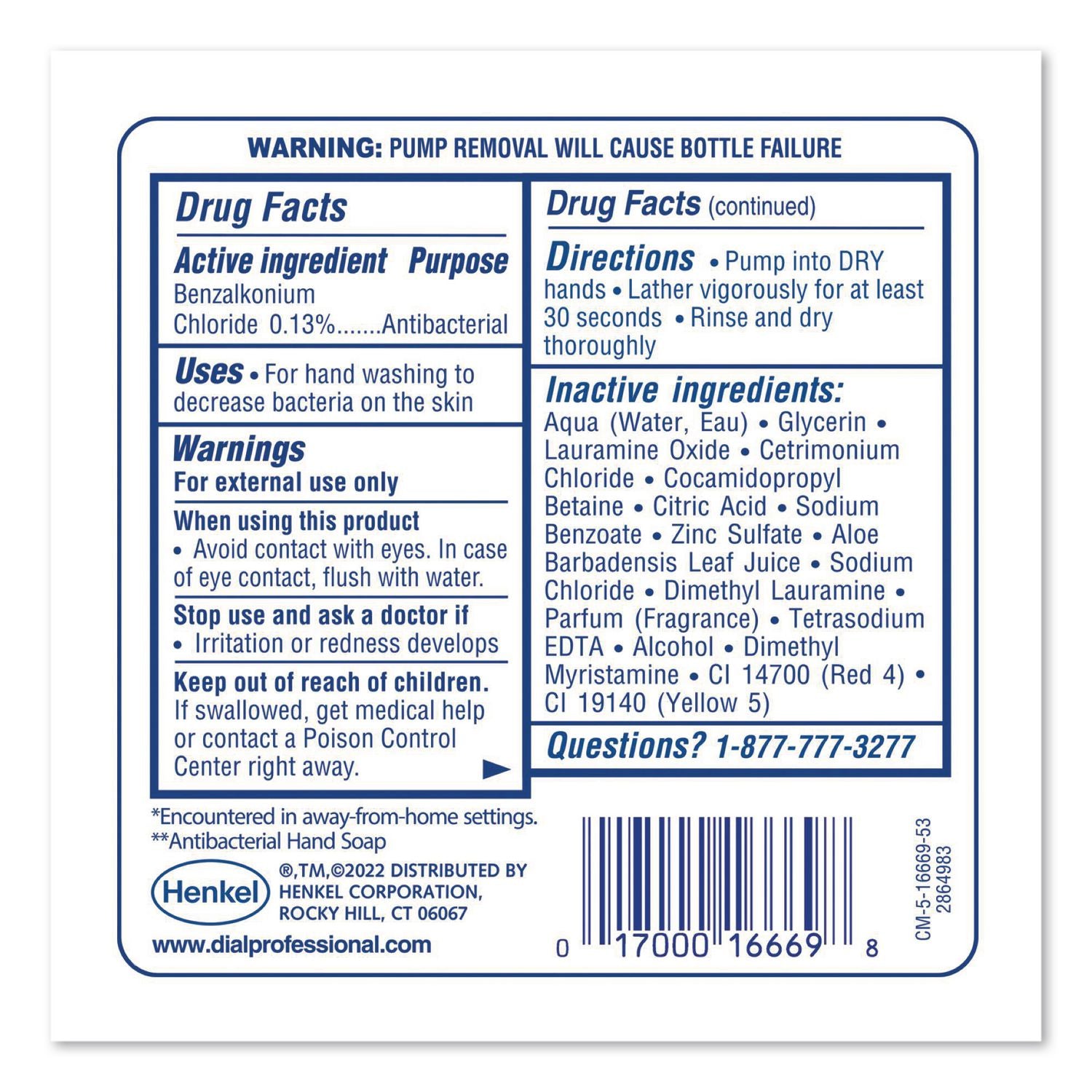 Antibacterial Foaming Hand Wash Refill for FIT Manual Dispenser, Original, 1.2 L, 3/Carton