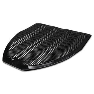 Disposable Urinal Floor Mat, Nonslip, Fresh Blast Scent, 17.5 x 20.38, Black, 6/Carton