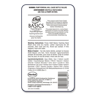 Basics Hypoallergenic Foaming Hand Wash Refill for FIT Touch Free Dispenser, Honeysuckle, 1 L