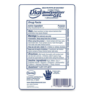 Antibacterial Gel Hand Sanitizer Refill for FIT Touch Free Dispenser, 1.2 L Bottle, Fragrance-Free, 3/Carton