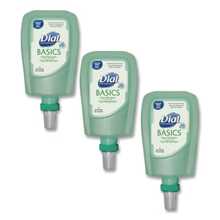 Basics Hypoallergenic Foaming Hand Wash Refill for FIT Touch Free Dispenser, Honeysuckle, 1 L, 3/Carton