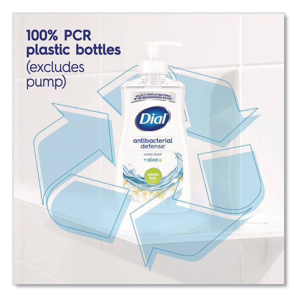 Antibacterial Liquid Hand Soap, White Tea Scent, 11 oz Pump Bottle, 12/Carton