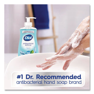 Antibacterial Liquid Hand Soap, Spring Water, 11 oz Pump Bottle, 12/Carton