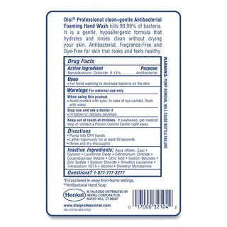 Clean+Gentle Antibacterial Foaming Hand Wash Refill for FIT Touch Free Dispenser, Fragrance Free, 1 L, 3/Carton