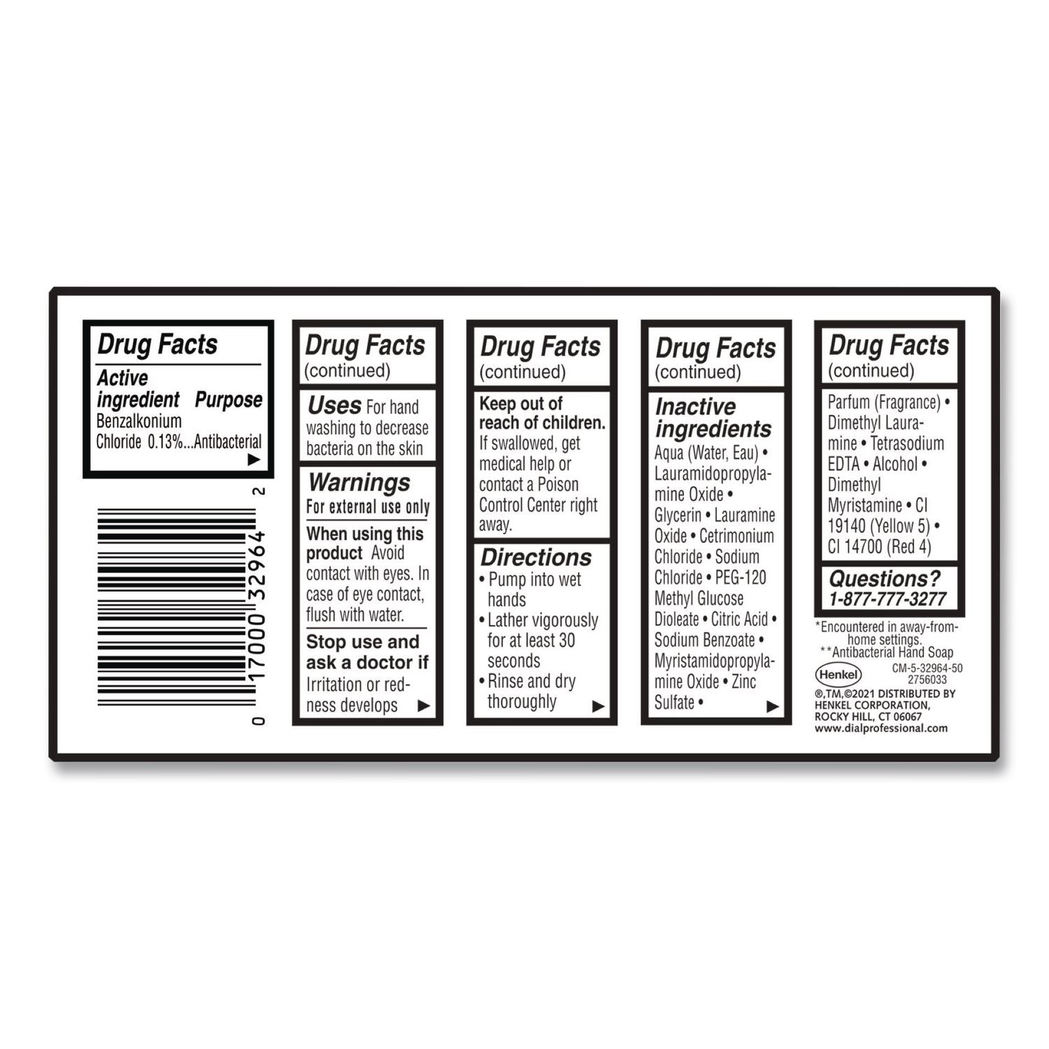 Gold Antibacterial Liquid Hand Soap, Floral, 2 oz, 144/Carton