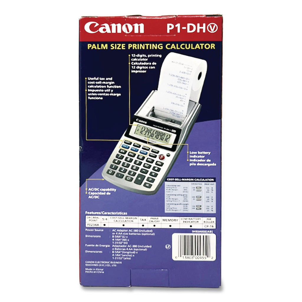 P1-DHV 12-Digit Palm Printing Calculator, Purple Print, 2 Lines/Sec
