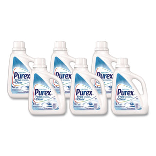 Free and Clear Liquid Laundry Detergent, Unscented, 75 oz Bottle, 6/Carton