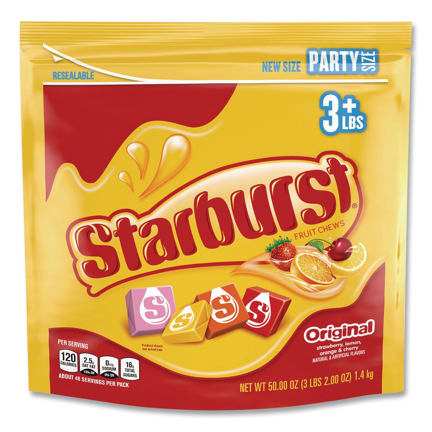 Original Fruit Chews, Assorted, 50 oz Bag, Ships in 1-3 Business Days