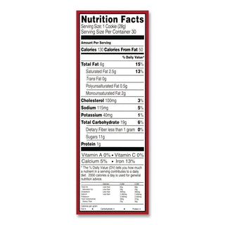 Milk Chocolate Chip Cookies, 1 oz, Indidually Wrapped Pack, 30/Carton, Ships in 1-3 Business Days