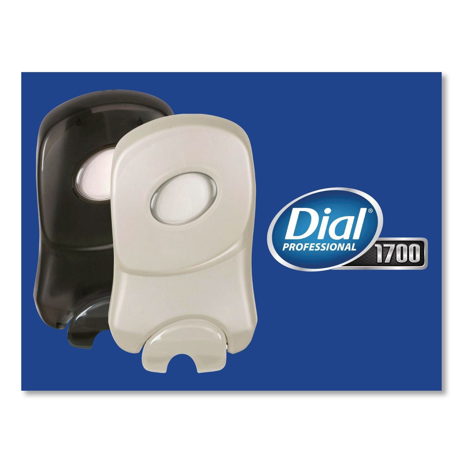 Dial 1700 Manual Dispenser, 1.7 L, 12.66 x 7.07 x 3.95, Pearl, 3/Carton