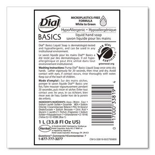 Basics Liquid Hand Soap Refill for 1 L Liquid Dispenser, Fresh Floral, 1 L, 8/Carton