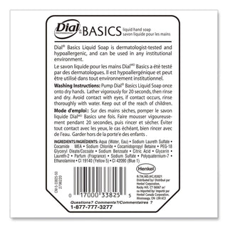 Basics MP Free Liquid Hand Soap Refill for Versa Dispenser, Unscented, 15 oz Refill Bottle, 6/Carton