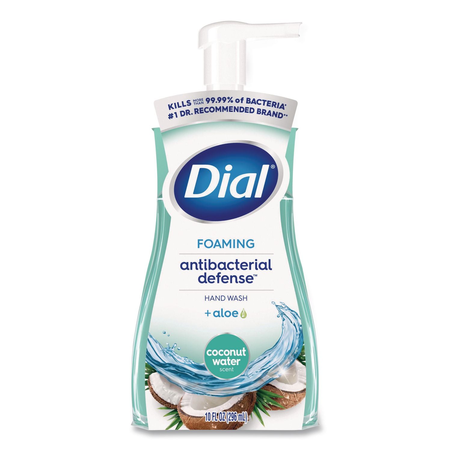 Antibacterial Foaming Hand Wash, Coconut Water, 10 oz, 8/Carton