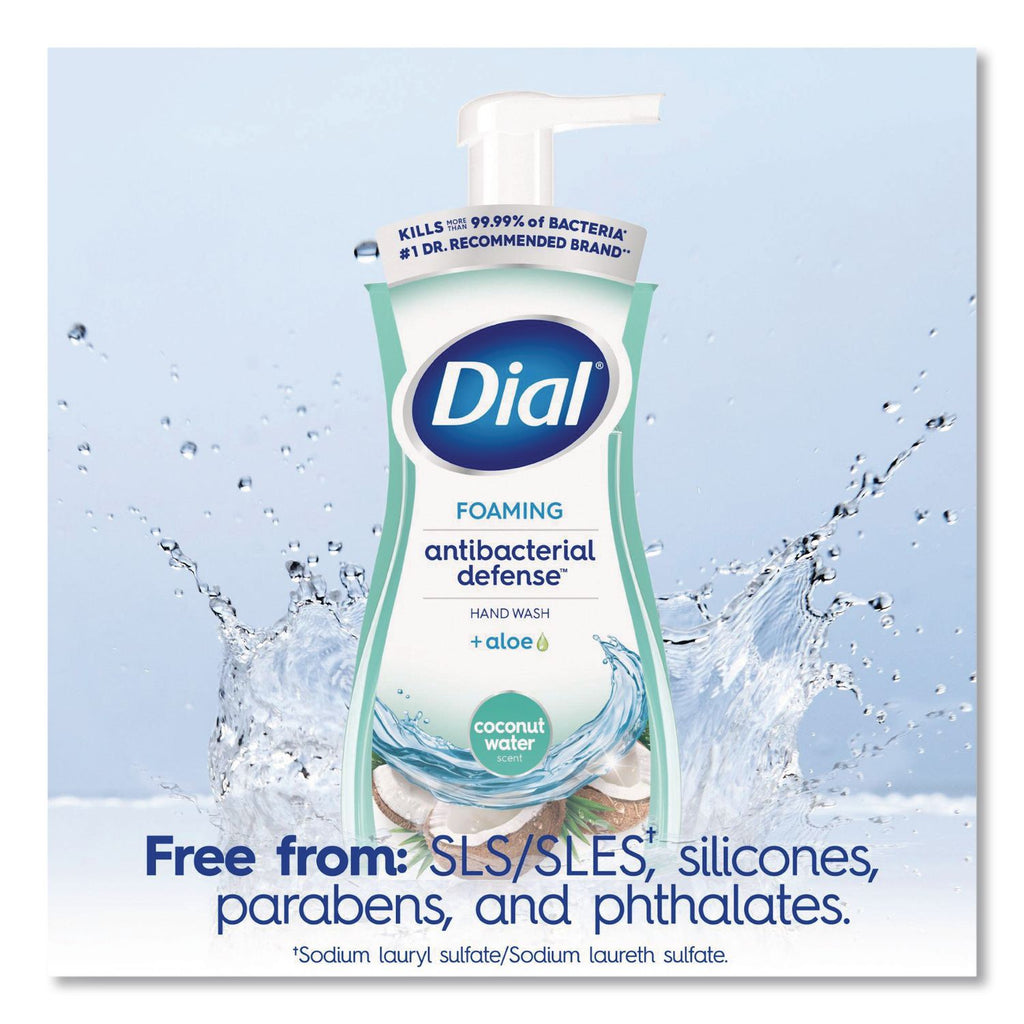 Antibacterial Foaming Hand Wash, Coconut Water, 10 oz, 8/Carton