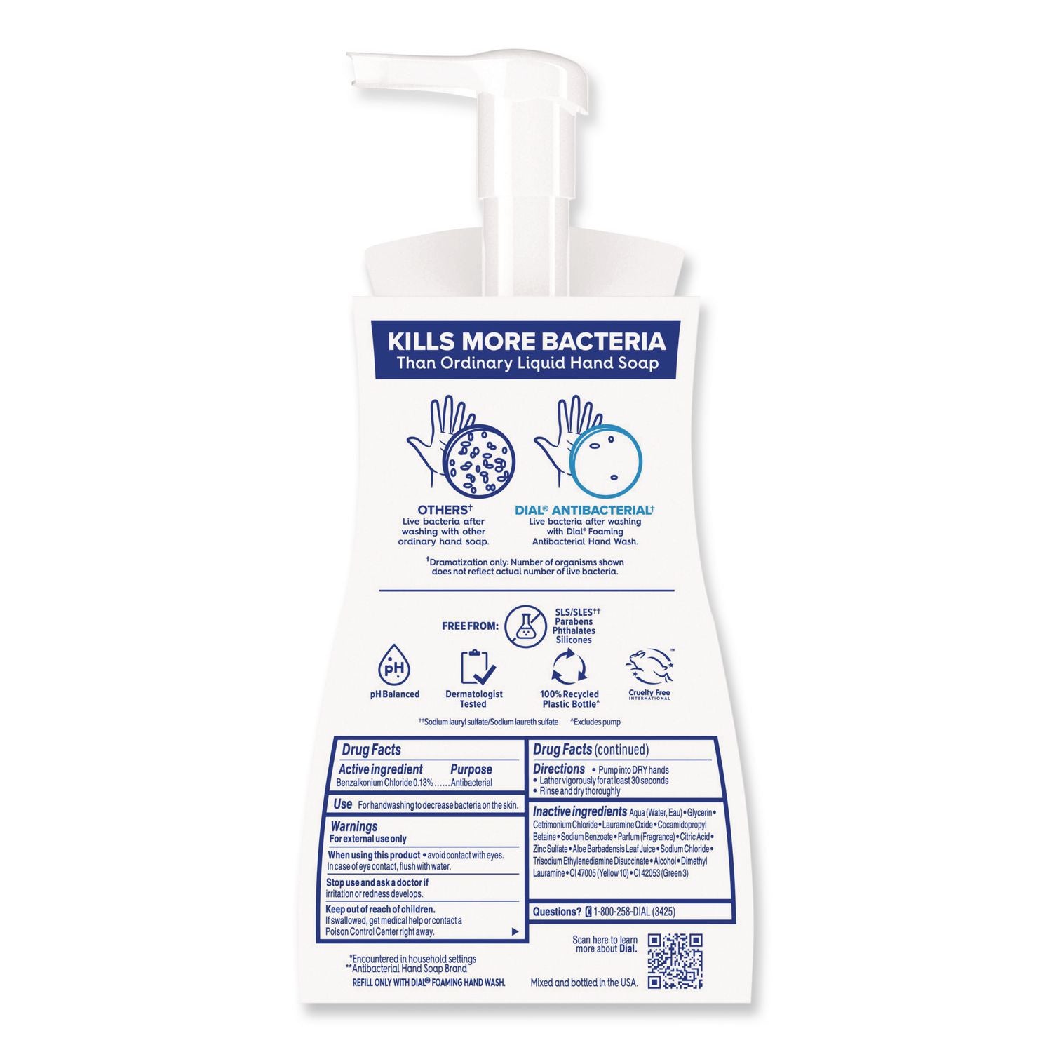 Antibacterial Foaming Hand Wash, Fresh Pear, 8 oz, 8/Carton