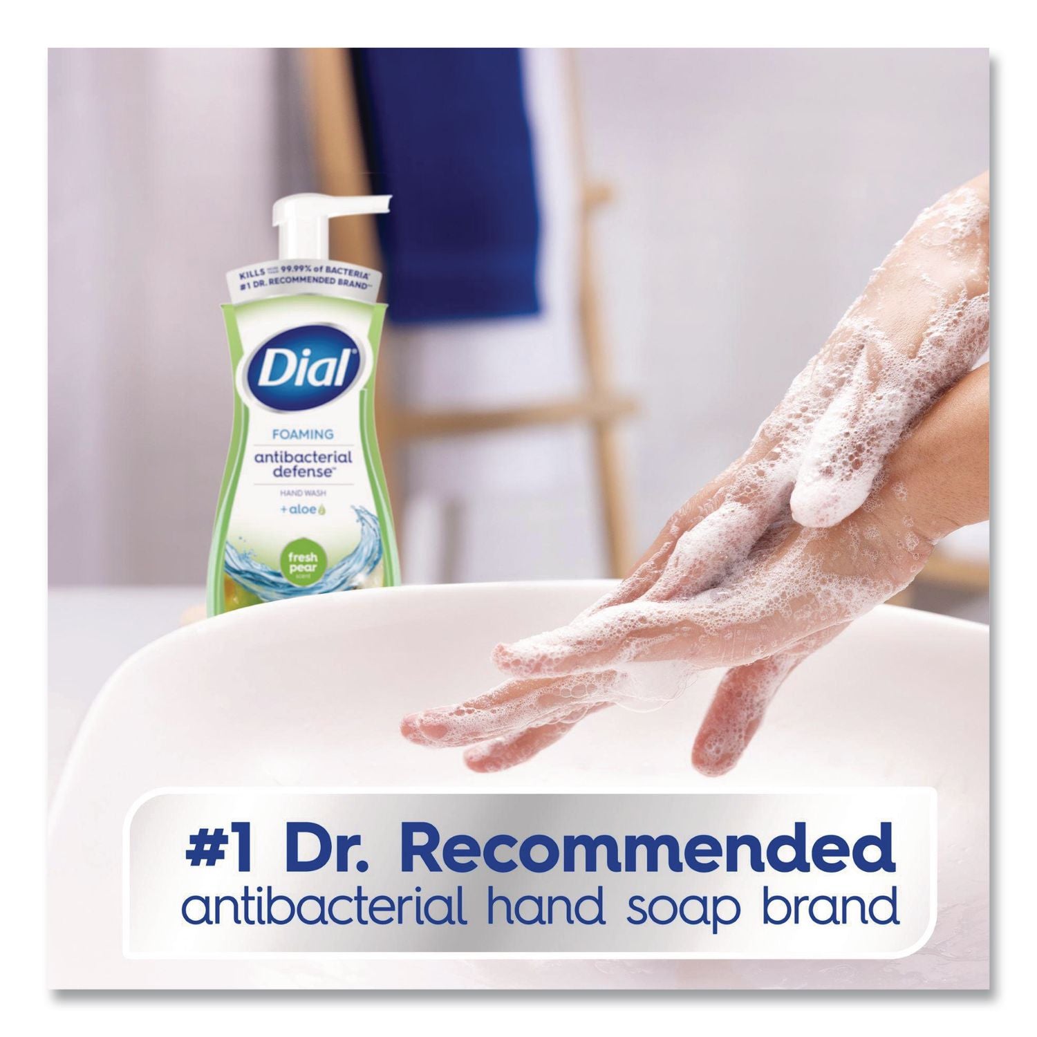 Antibacterial Foaming Hand Wash, Fresh Pear, 8 oz, 8/Carton
