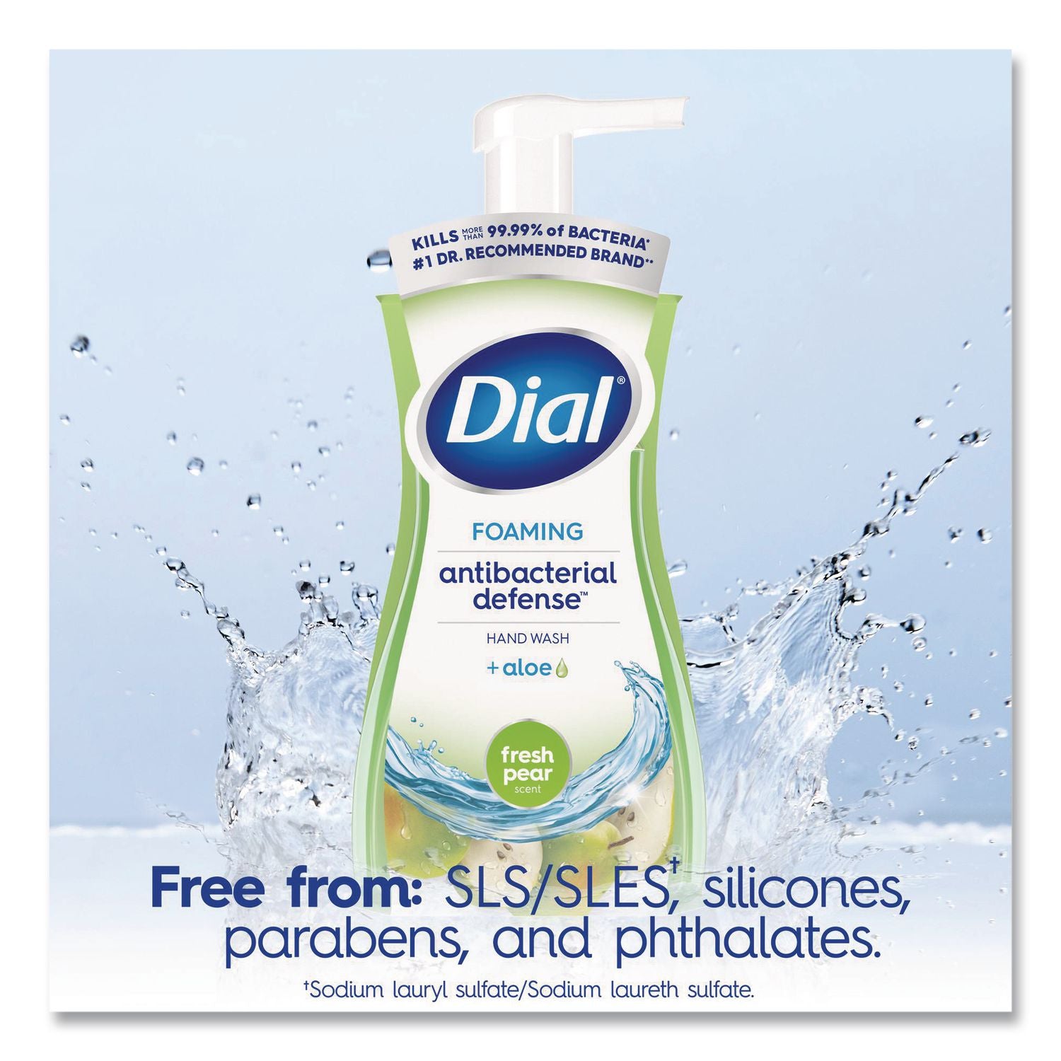 Antibacterial Foaming Hand Wash, Fresh Pear, 8 oz, 8/Carton