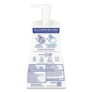 Antibacterial Foaming Hand Wash, Spring Water, 10 oz Pump Bottle, 8/Carton