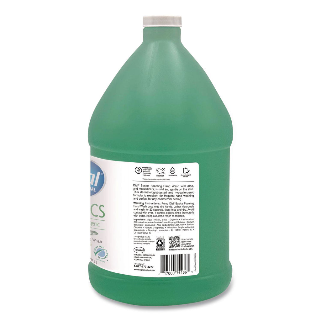 Basics Hypoallergenic Hand Wash, Honeysuckle Scent, 1 gal Bottle, 4/Carton
