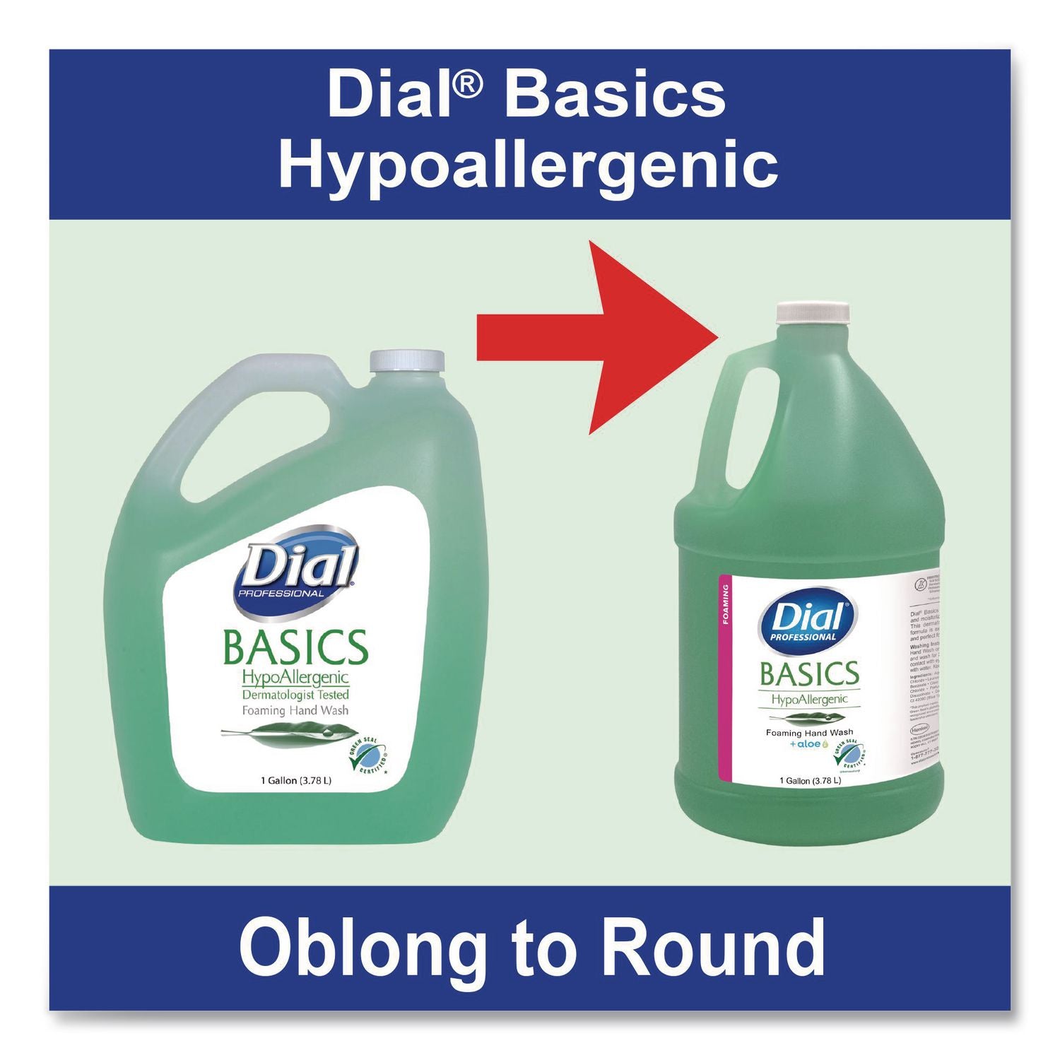 Basics Hypoallergenic Hand Wash, Honeysuckle Scent, 1 gal Bottle, 4/Carton