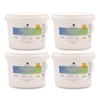 CleanCide Disinfecting Wipes, 1-Ply, 8 x 5.5, Fresh Scent, White, 400/Tub, 4 Tubs/Carton