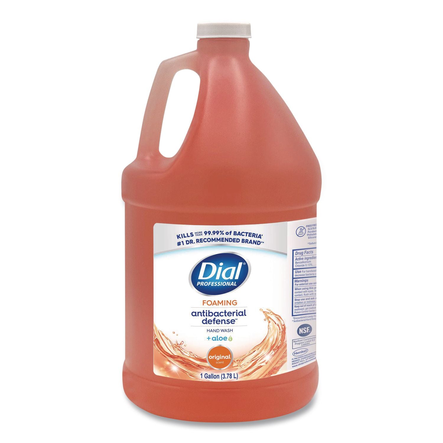 Antibacterial Foaming Hand Wash, Plus Aloe, Original, 1 gal, 4/Carton