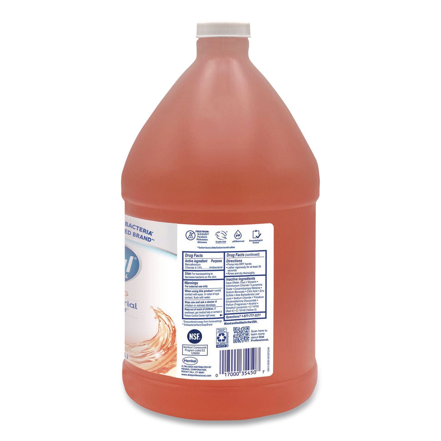 Antibacterial Foaming Hand Wash, Plus Aloe, Original, 1 gal, 4/Carton