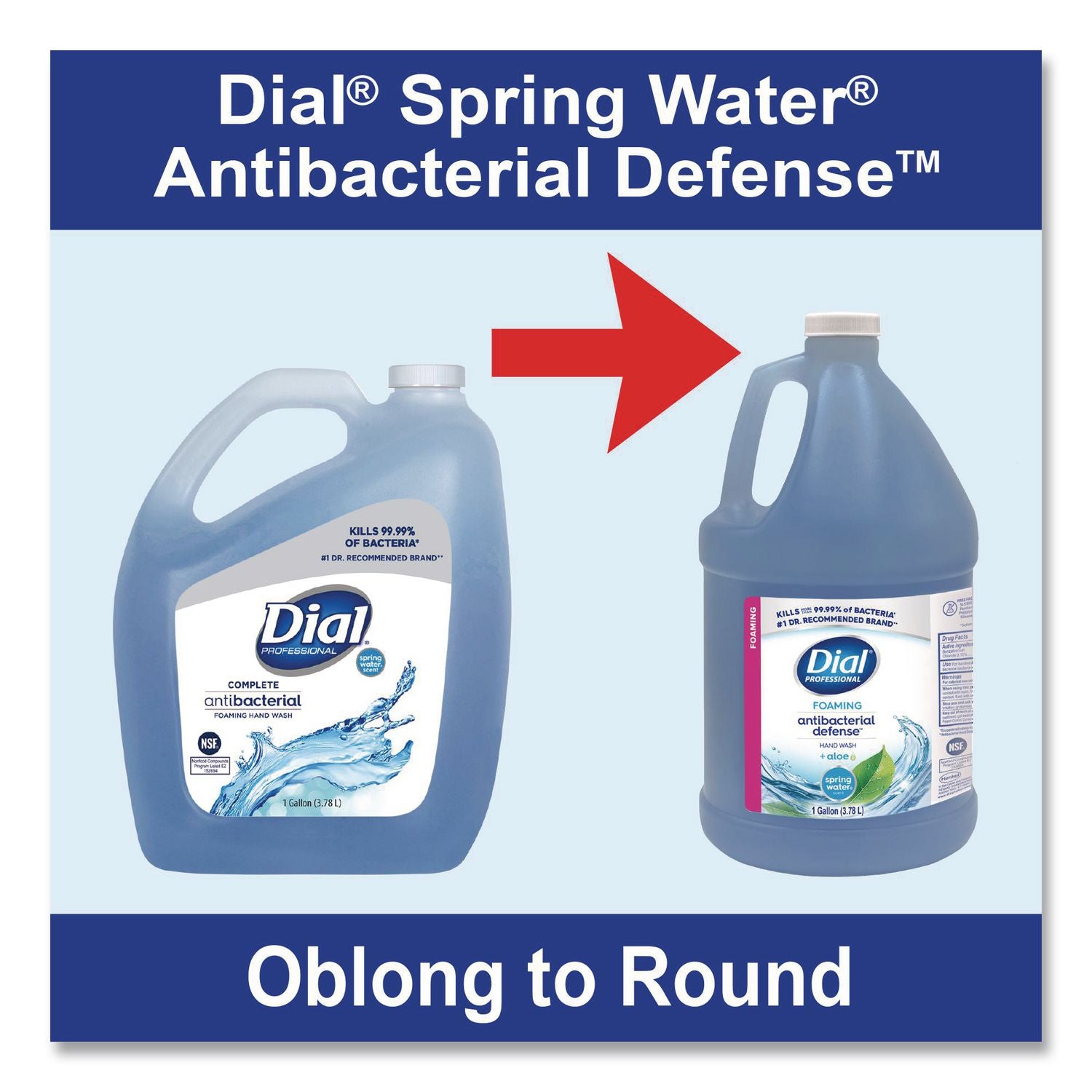 Antibacterial Foaming Hand Wash, Spring Water Scent, 1 gal Bottle, 4/Carton