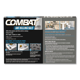 Combat Ant Killing System, Child-Resistant, Kills Queen and Colony, 6/Box