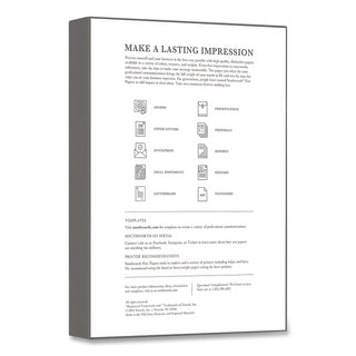 Parchment Specialty Paper, 65 lb Cover Weight, 8.5 x 11, Ivory, 100/Box