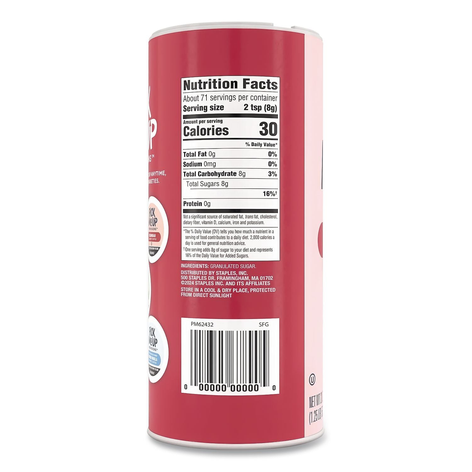 Pure Sugar Cane, 20 oz Canister, 3/Pack
