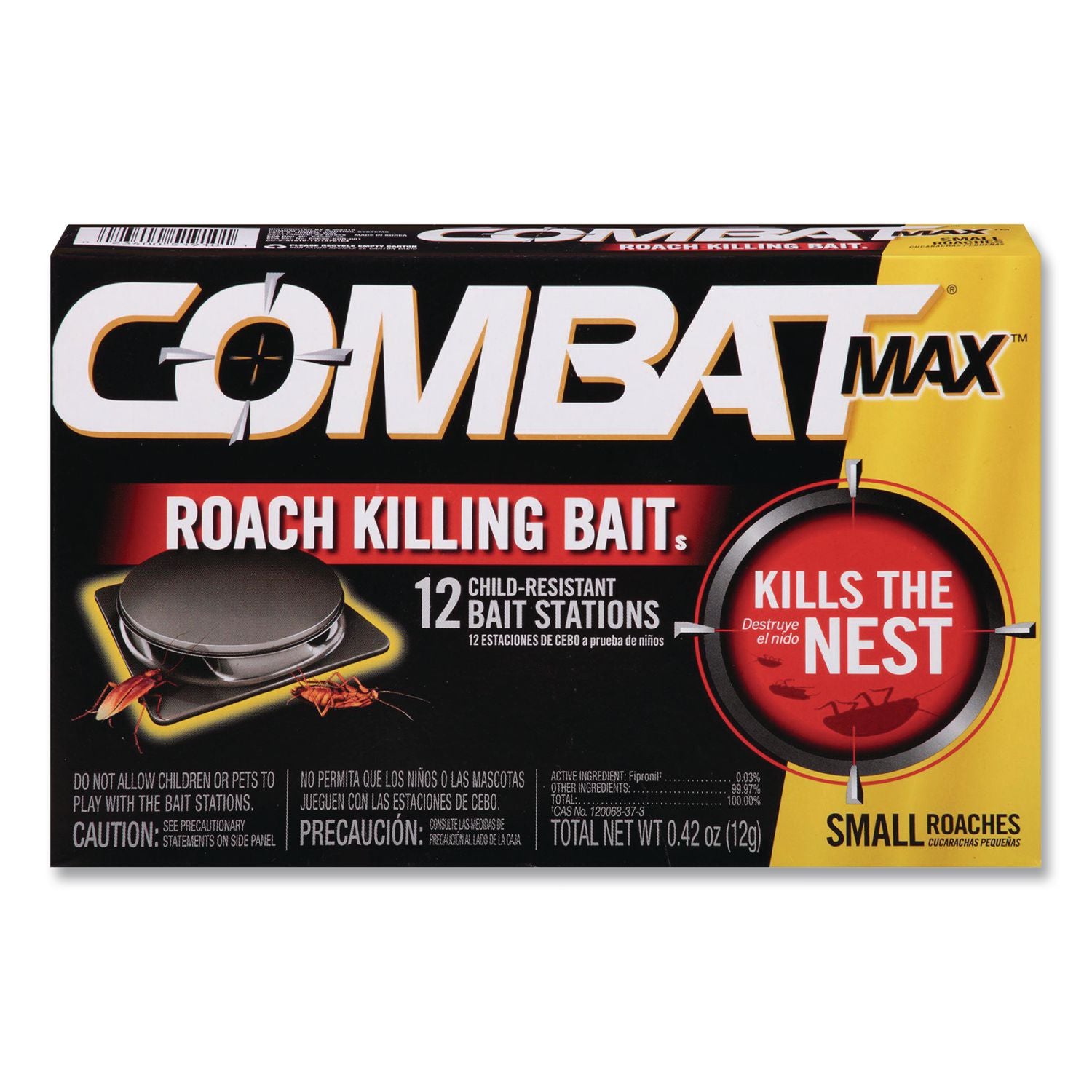 Small Roach Bait, 12/Pack, 12 Packs/Carton