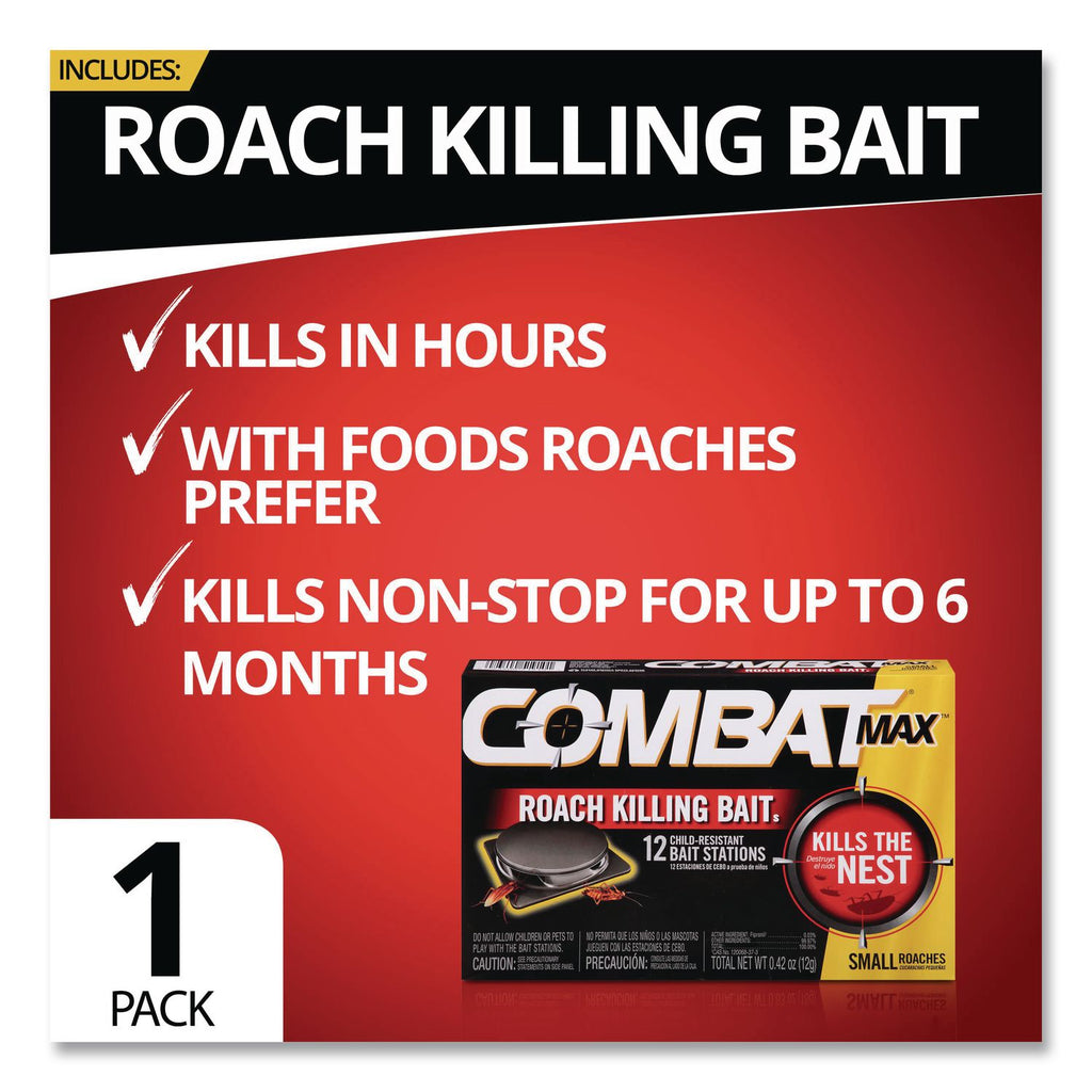Small Roach Bait, 12/Pack, 12 Packs/Carton