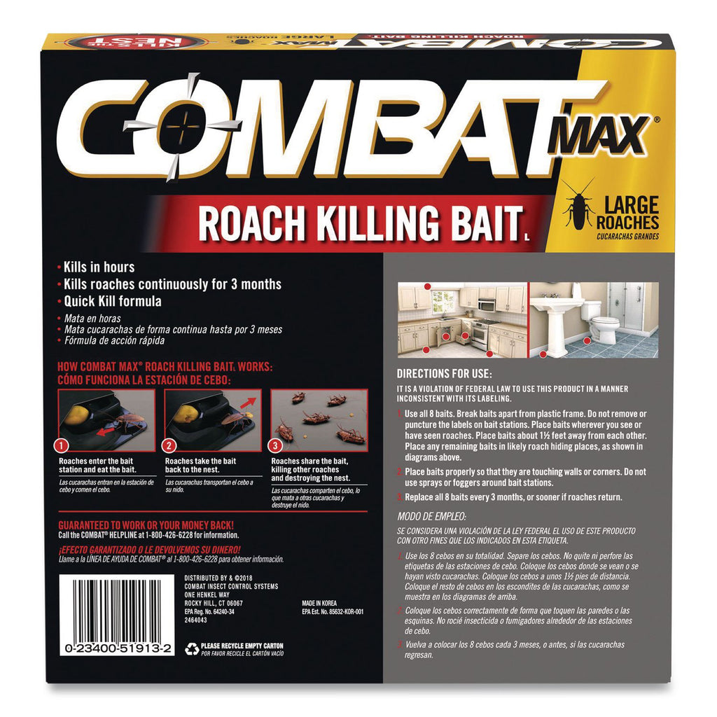 Roach Bait Insecticide, 0.49 oz Bait, 8/Pack, 12 Packs/Carton