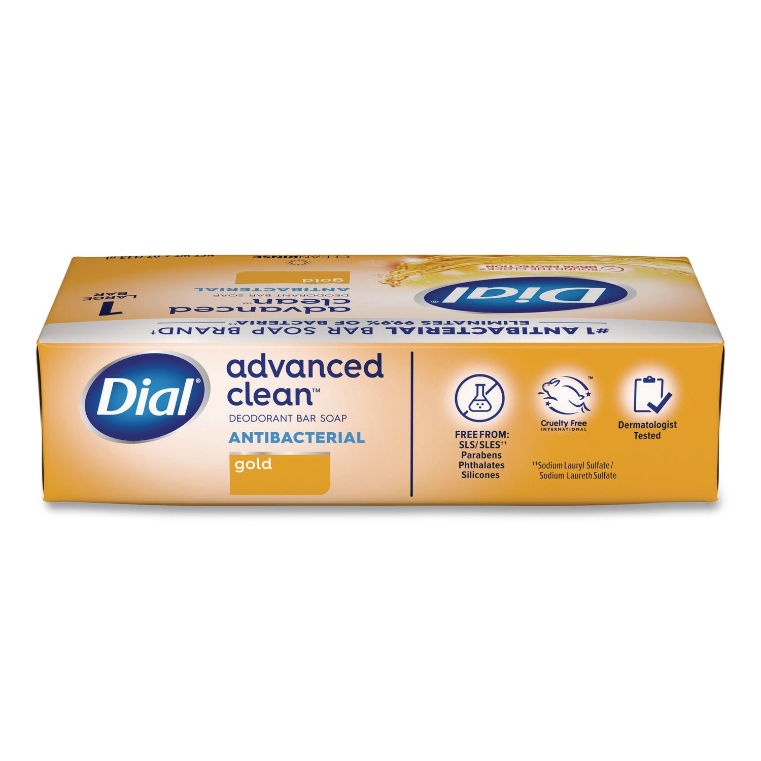Deodorant Bar Soap, Iconic Dial Gold Fragrance, 4 oz Wrapped Retail Bar, 36/Carton