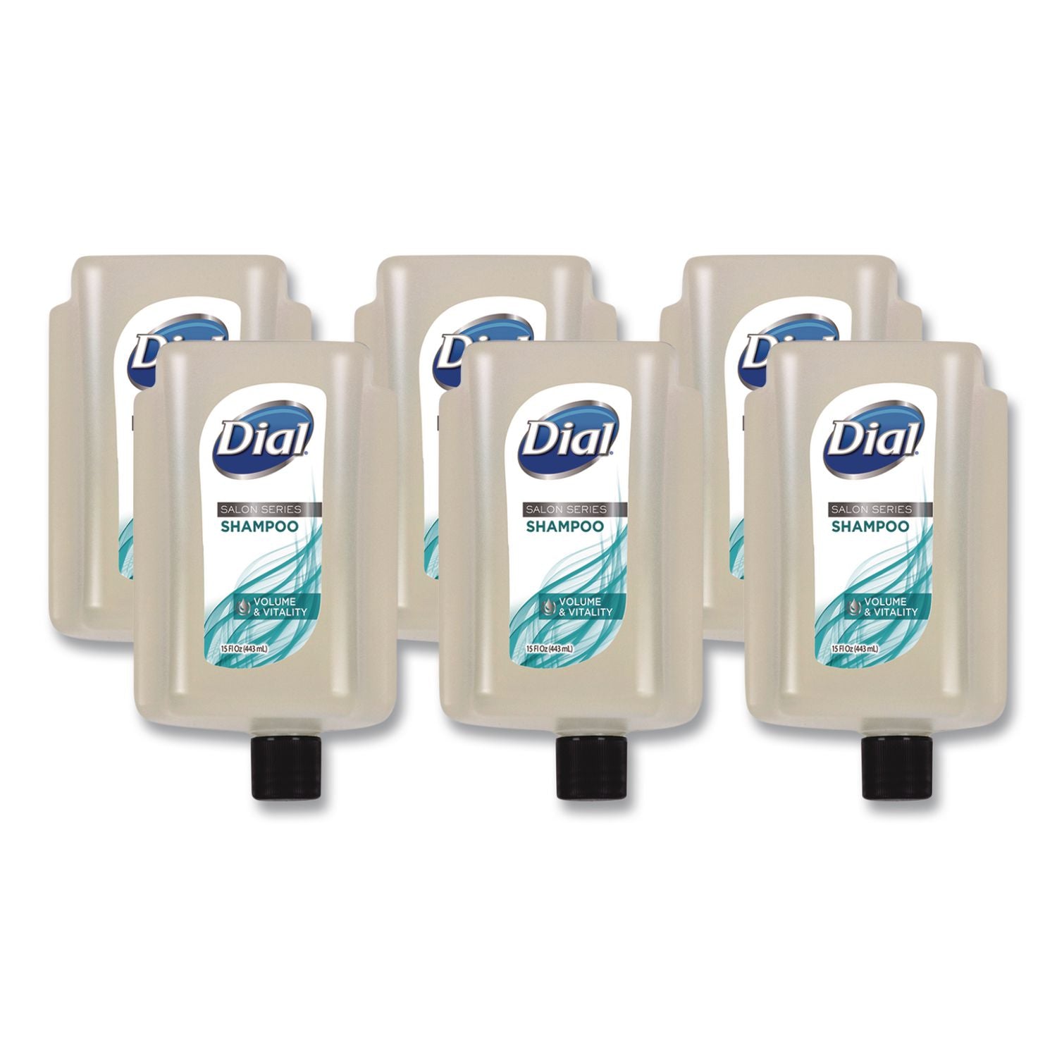 Dial Versa Salon Series Shampoo Refill - 15 fl oz (443.6 mL) - Bottle Dispenser - Hand - White - 1 Each