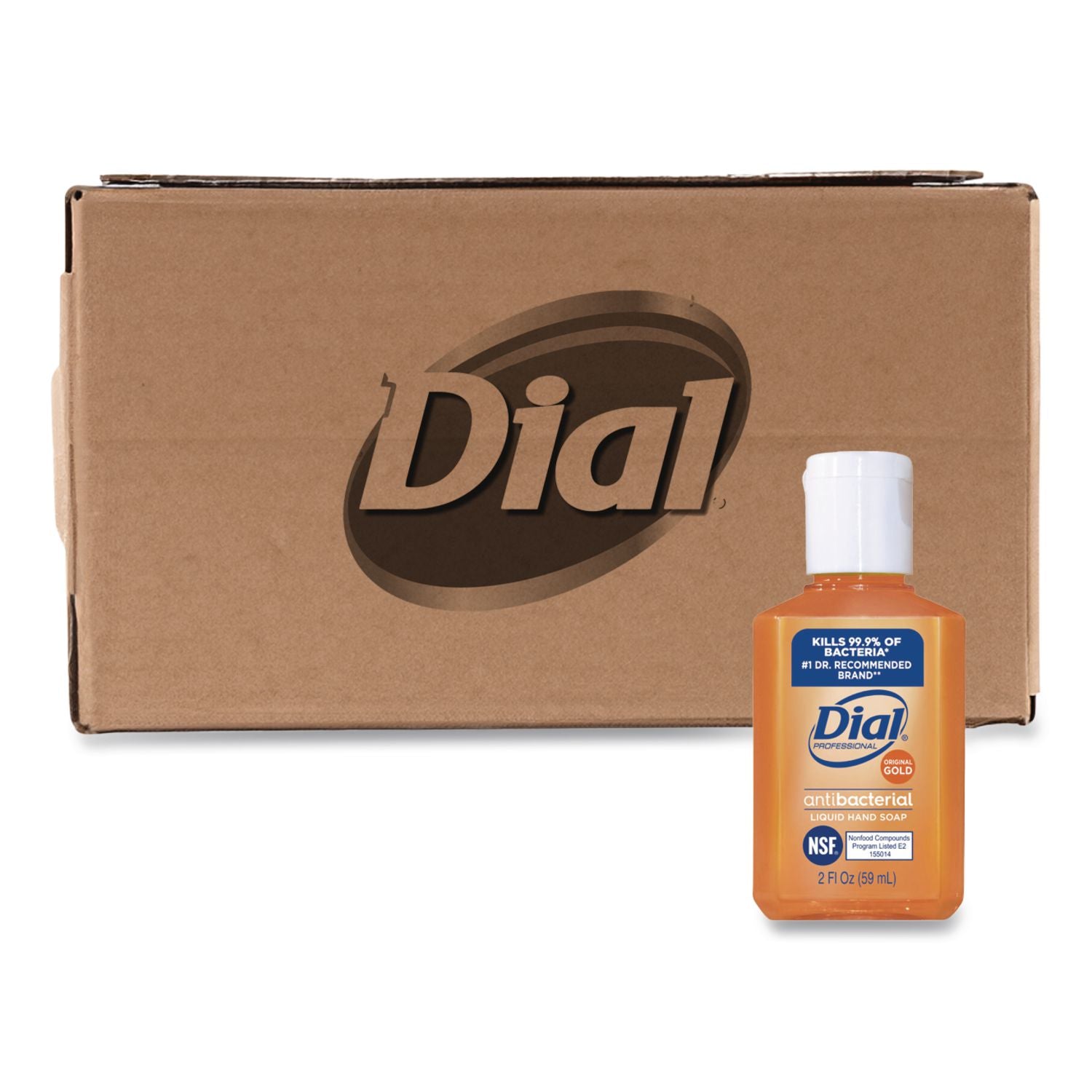 Gold Antibacterial Liquid Hand Soap, Floral, 2 oz, 144/Carton