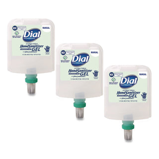Antibacterial Foaming Hand Sanitizer Refill for Dial 1700 V Dispenser, Fragrance-Free, 1.2 L, 3/Carton