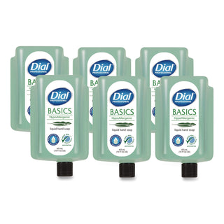 Basics MP Free Liquid Hand Soap Refill for Versa Dispenser, Unscented, 15 oz Refill Bottle, 6/Carton