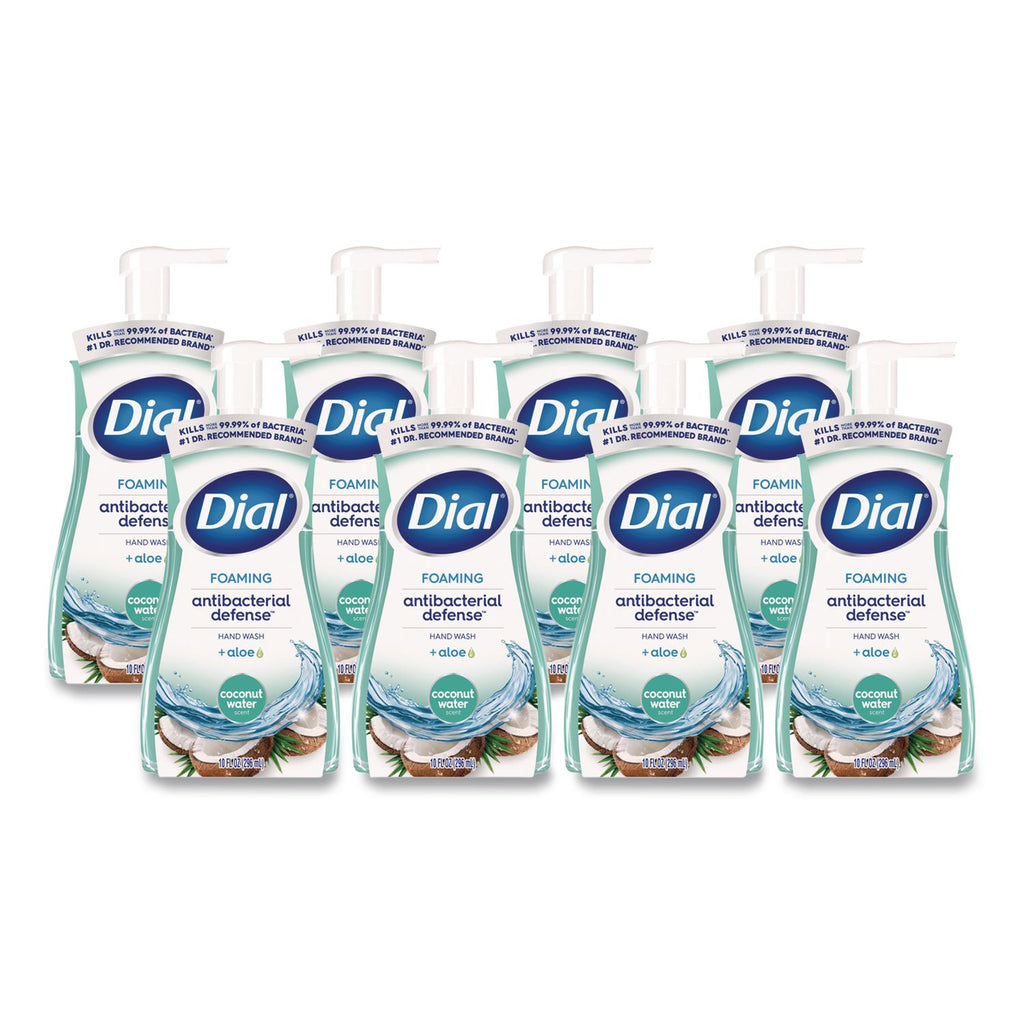 Antibacterial Foaming Hand Wash, Coconut Water, 10 oz, 8/Carton