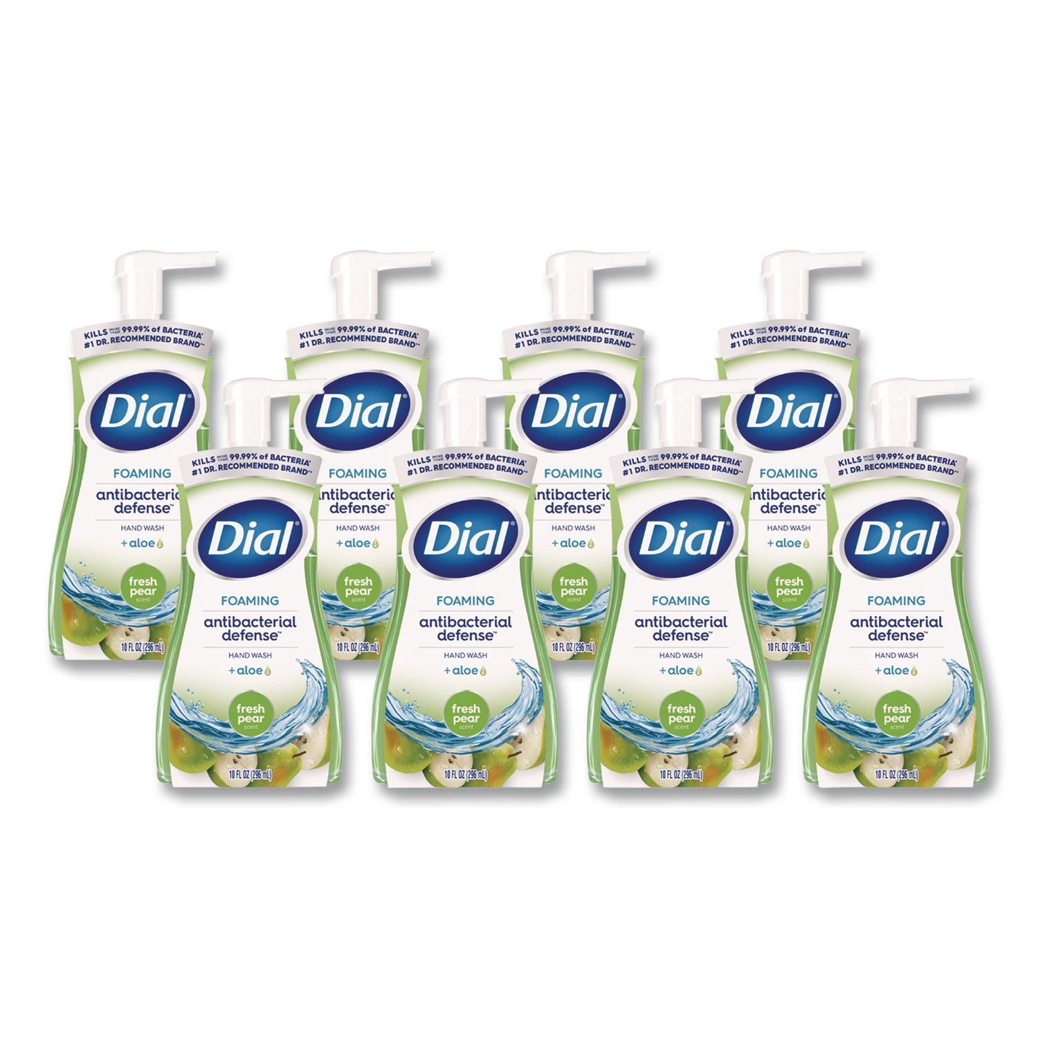 Antibacterial Foaming Hand Wash, Fresh Pear, 8 oz, 8/Carton