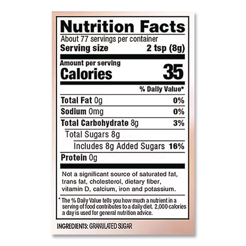 Pure Sugar Cane, 20 oz Canister, 3/Pack