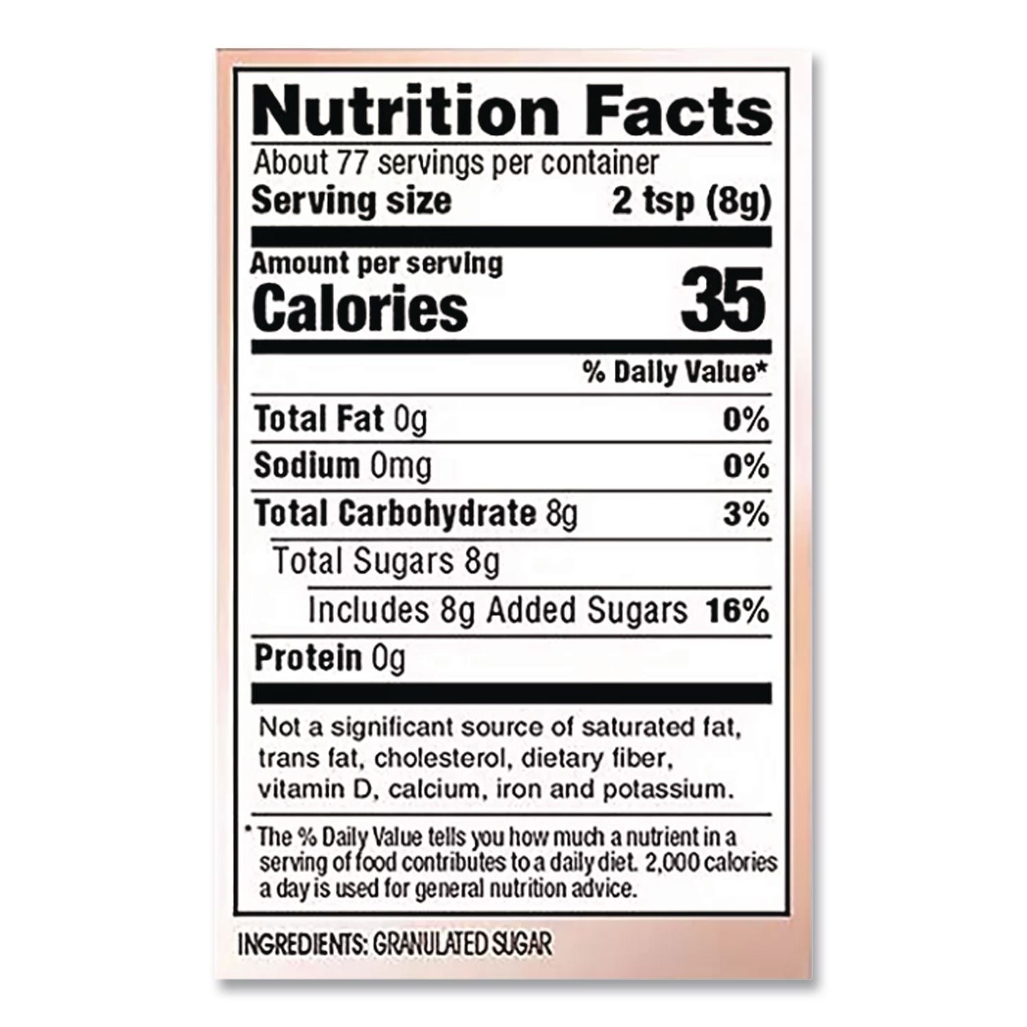 Pure Sugar Cane, 20 oz Canister, 3/Pack