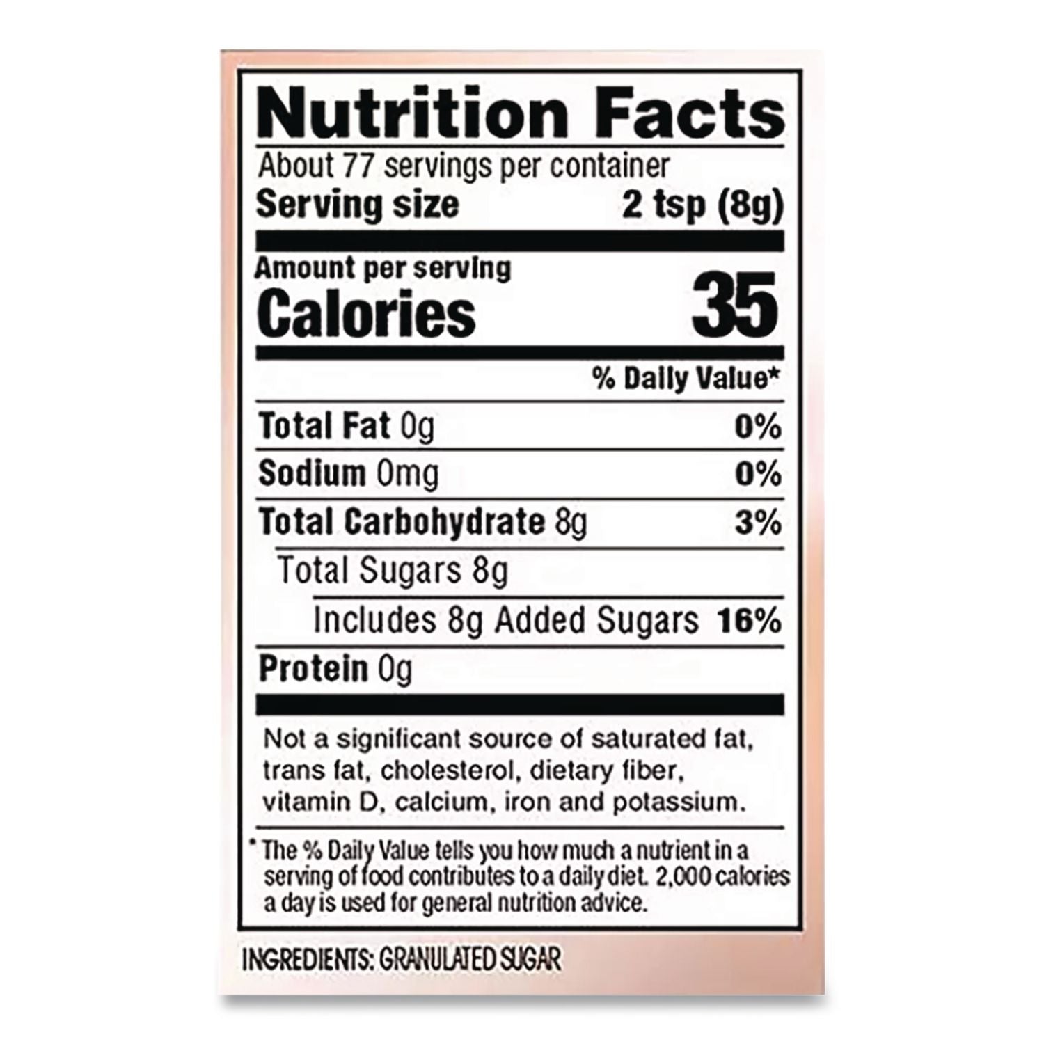 Pure Sugar Cane, 20 oz Canister