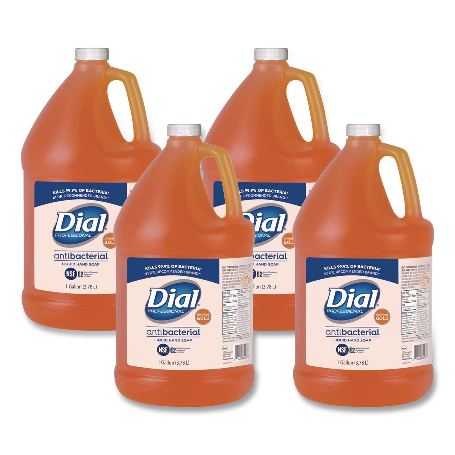 Gold Antibacterial Liquid Hand Soap, Floral, 1 gal, 4/Carton