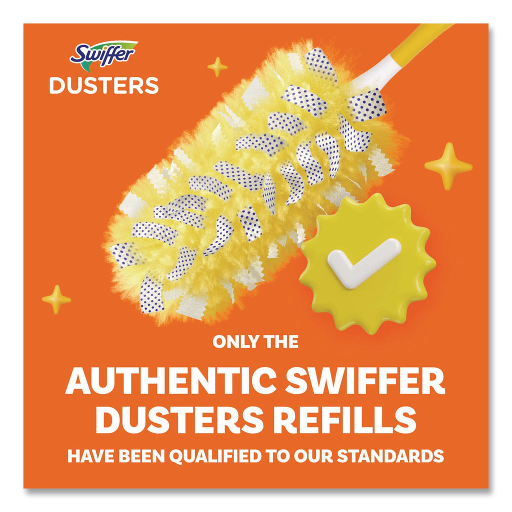 Heavy Duty Dusters Starter Kit, Handle Extends to 3 ft, 1 Handle with 12 Duster Refills