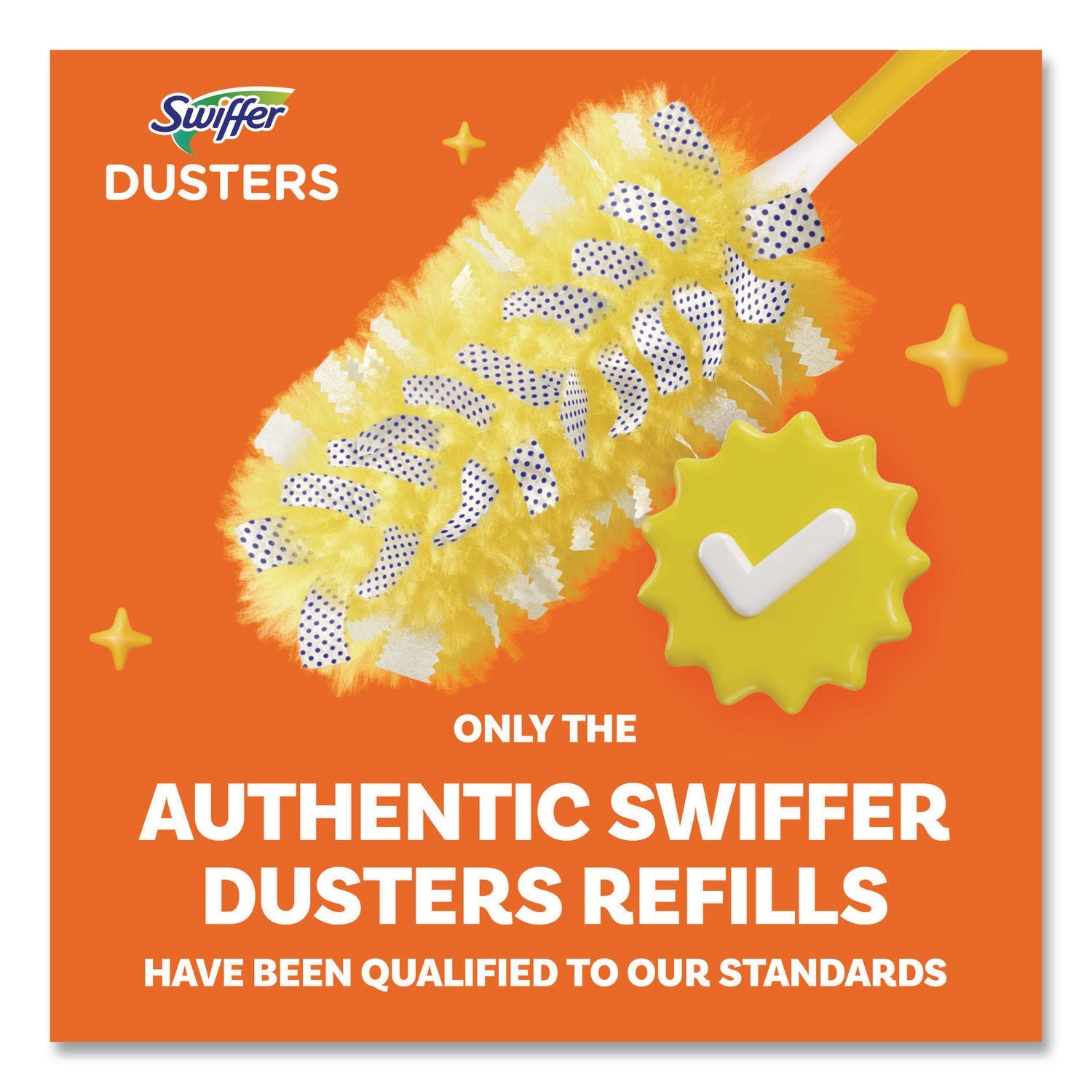 Heavy Duty Dusters Starter Kit, Handle Extends to 3 ft, 1 Handle with 12 Duster Refills