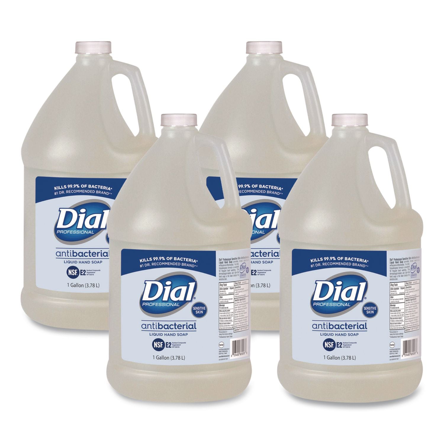 Antibacterial Liquid Hand Soap for Sensitive Skin, Floral, 1 gal, 4/Carton