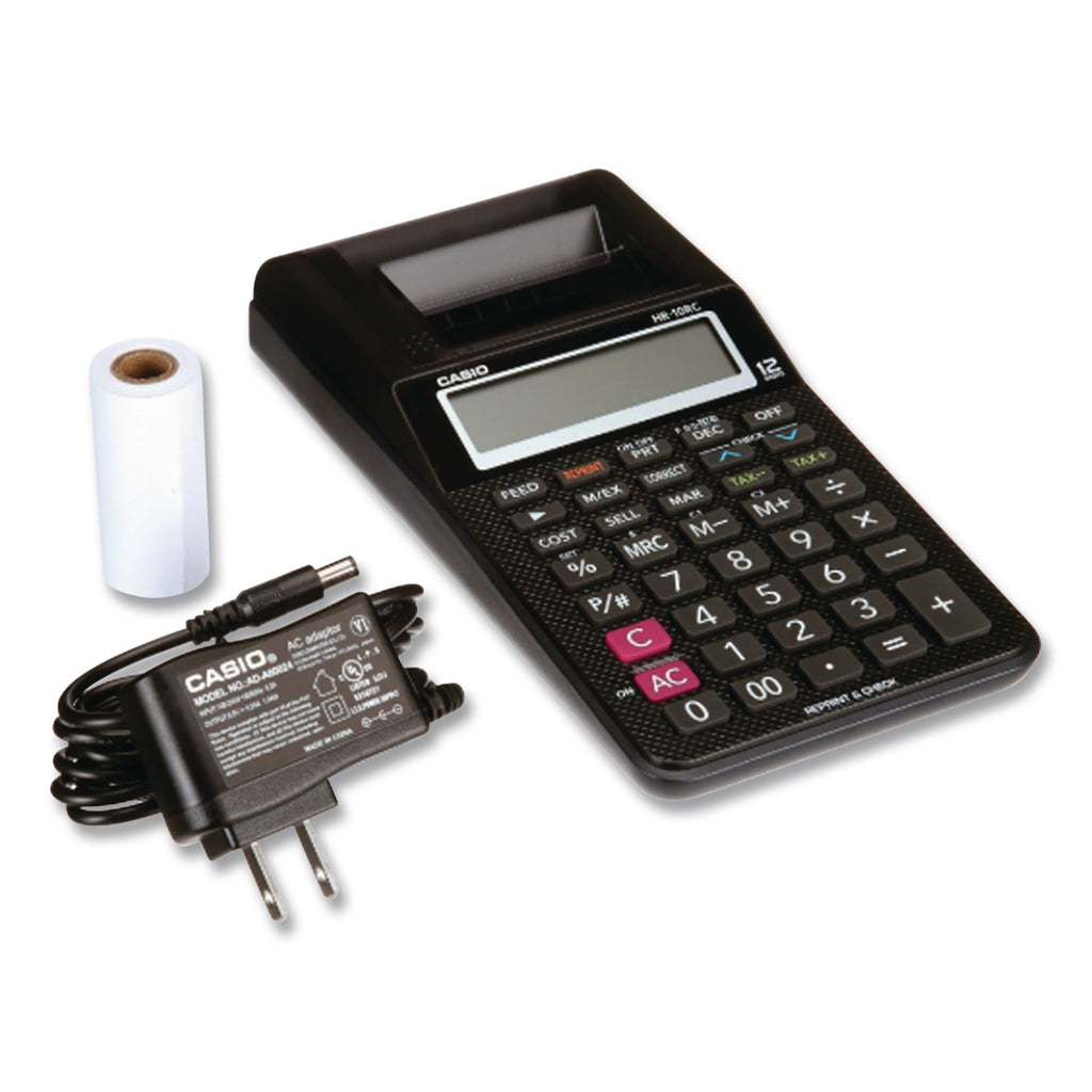 HR-10RC Handheld Portable Printing Calculator, Black Print, 1.6 Lines/Sec